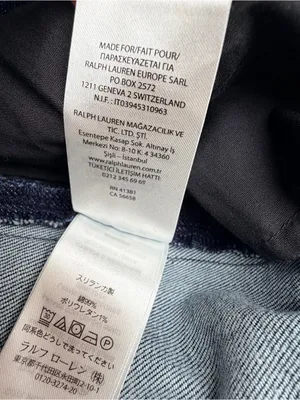 Lauren Ralph Lauren Regal Skinny Jeans Womens 10 Dark Wash Tuxedo Stripe thumbnail 9