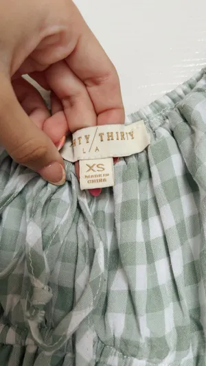 Gingham green dress Size XS thumbnail 3