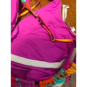 Trina Turk Gemini Plunge One Piece‎ Swimsuit Multicolor Black Hardware NWT 14 thumbnail 9