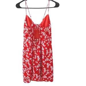 BriDGE Womens medium red Sleeveless Floral strappy spring sleeveless sun dress thumbnail 2