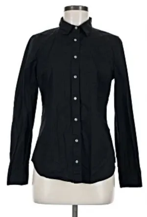 Haberdashery BY J Crew Tailored Black Dress Shirt thumbnail 1