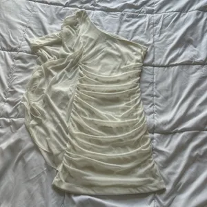 Body Central Womens Size Small One Shoulder Ruched Bodycon Mini Dress Y2K Retro‎ Coquette 90s thumbnail 8