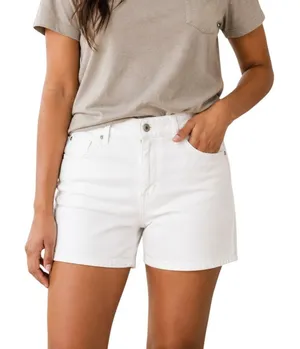 UNIQLO White Denim Bermuda Shorts 29 Coastal Clean Girl Minimalist thumbnail 1