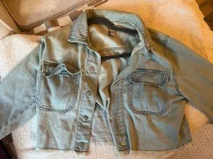 Cropped Denim Jacket thumbnail 1