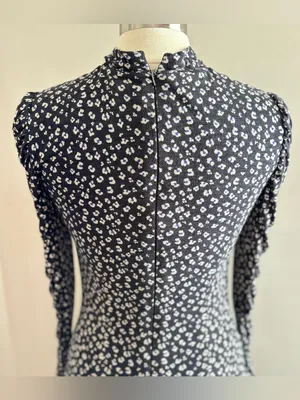 REBECCA TAYLOR Long-Sleeve Mini Cheetah Jersey‎ Dress, Medium thumbnail 8