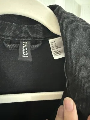 H&M Divided Black Denim Jacket thumbnail 3