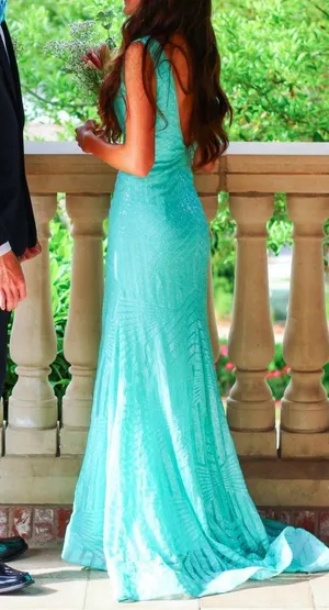 Prom Dress Blue Size 0 thumbnail 1