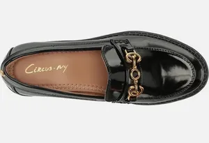 Circus by Sam Edelman Z5230* Black Faux Leather Deana Lug Sole Loafer thumbnail 2