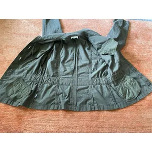 Loft Ann Taylor Jacket Women’s Military Green M thumbnail 9