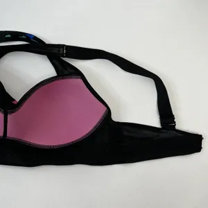 Victoria’s Secret PINK Active Sz M Sport Bra Ultimate Lightly Lined Black Floral thumbnail 7