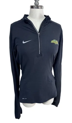 Nike Small Black 1/4 Zip Top Women's NDSU‎ Bison Dri-Fit Training thumbnail 1