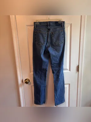 Abercrombie & Fitch The '90s Straight Ultra High Rise Jeans Size 27 Distressed thumbnail 5