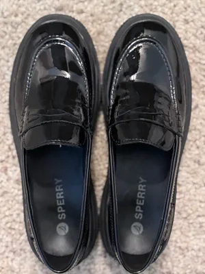 Black Sperry loafers  thumbnail 1