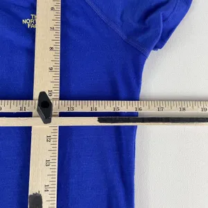 The North Face T Shirt Women's Small VaporWick Blue Polyester Stretch TNF Ladies thumbnail 9