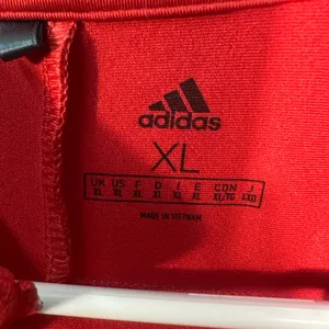 Adidas Red 1/4 Zip Pullover Size XL EUC thumbnail 3