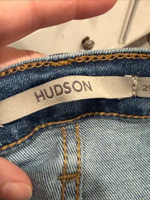 Hudson Barbara split cuff Bootcut Denim in Medium Blue Wash 29 thumbnail 3