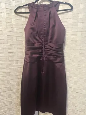 David's Bridal Formal Dress size 8 Purple Plum Prom Homecoming Cruise READ thumbnail 3