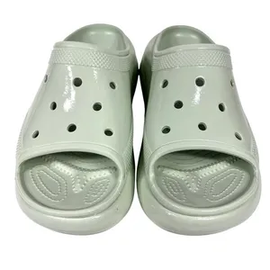 Crocs Crush Platform Slides Sandals High Shine Light Green W11/M9 Chunky Shoes thumbnail 7