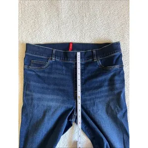 SPANXshape EveryWear Pull-On Flare Jeans XL High Rise Dark Wash Stretch thumbnail 7