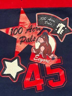 VTG 90s Disney Eeyore Winnie The Pooh Graphic T Shirt XL Colorblock whimsical XL thumbnail 5