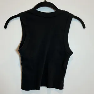 Brandy Melville Black Ribbed Cropped‎ Tank Top thumbnail 3