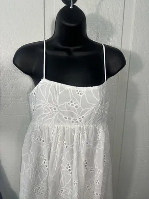 ASOS Design White Lace Overlay Spaghetti Strap Dress Size 2 NWT thumbnail 3