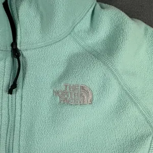 The North Face Pullover‎ Womens Small Green Fleece 1/4 Zip Mock Neck Lightweight thumbnail 3