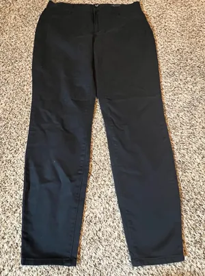 Gap‎ Womens Stretch Skinny Pants Black Cotton Blend Trousers Size 14 QLP1122S thumbnail 1