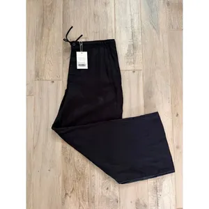 Everlane NWT Wide-Leg Drawstring Linen Pants Black 16R thumbnail 8