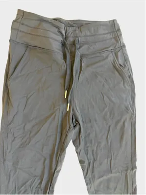Size S (Reg) Halara High Waisted Drawstring Side Pocket Plain Jogger Pants Black thumbnail 4