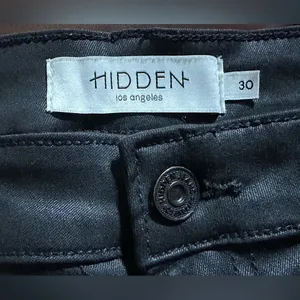 HIDDEN JEANS Coated High Waist Flare Jeans size 30 black thumbnail 11
