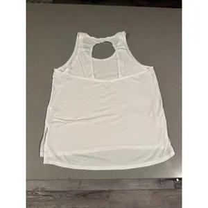 Athleta Hi-Low Flowy Tank Top Women's‎ Size small White no underneath bra thumbnail 3