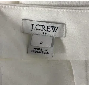 J. Crew White Cotton Pencil Skirt thumbnail 3
