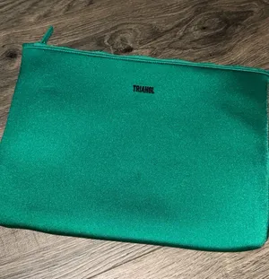 TRIANGL Emerald Green Zip Pouch thumbnail 1