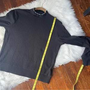 GAP Black Sweater Top Mock Neck thumbnail 6
