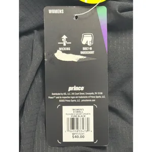 Prince Womens Flounce Skort Pure Black Tennis Skirt Built-in‎ Shorts WPT17231 XS thumbnail 7