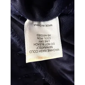 Sheer Navy Blue Dotted Tier Ruffle Dress Long‎ Sleeves Size L Romantic Whimsy thumbnail 13