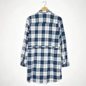 Abercrombie & Fitch Dress Plaid Button Down Shirt Dress Western Size Small thumbnail 6