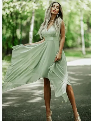 Ever-Pretty Women's Spring V Neck Lace Chiffon A Line Dress thumbnail 1