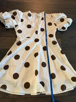 New With Tags Glam Polka Dit Dress Sz M thumbnail 6
