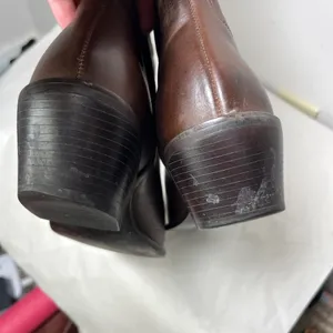 Womens sz 8M Matisse Chocolate Leather Point Toe Cowboy Western Pull Up Boots thumbnail 14