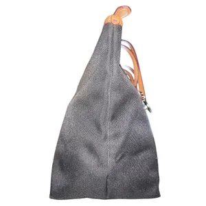 Coach Black and Tan Canvas Tote thumbnail 3