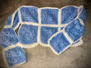 Handmade crochet sweater cropped thumbnail 3