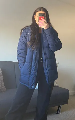 Navy Puffer Jacket Blue thumbnail 1