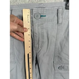 The North Face Capri Pants Womens Size 10 Gray Cargo Hiking Cotton Pockets‎ thumbnail 8