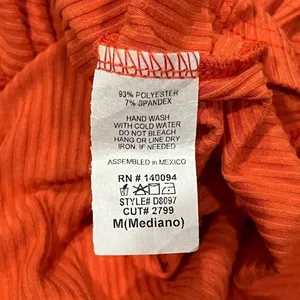 See You Monday Orange Wrap Dress Women’s Medium thumbnail 3
