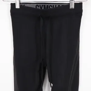 Gymshark Black Ribbed Seamless Leggings Activewear Athleisure Size S thumbnail 3