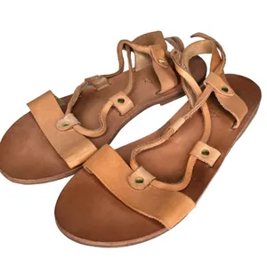 Sparta Novelty Lace‎ Up Leather Sandals thumbnail 1