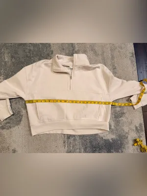 No Boundaries Cream Quarter-Zip Cropped Sweatshirt thumbnail 5