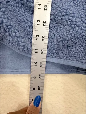 Avalanche Fleece Jacket Size S Blue Snap Front Sherpa Soft Outdoor thumbnail 3
